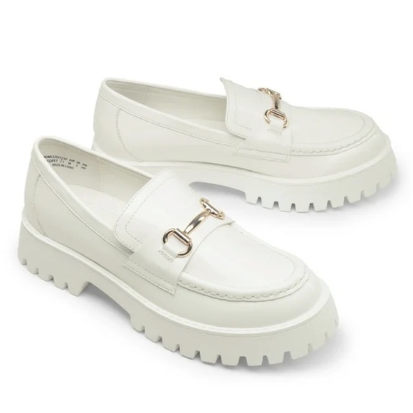Steve Madden Shoes - Steve Madden Approach White Platform Loafers | 36